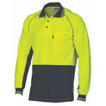DNC Workwear Hi Vis Cotton Backed Cool-Breeze Contrast Polo 3720